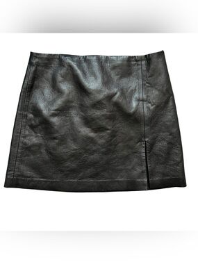 Aritzia Faux Leather Mini Skirt - Black